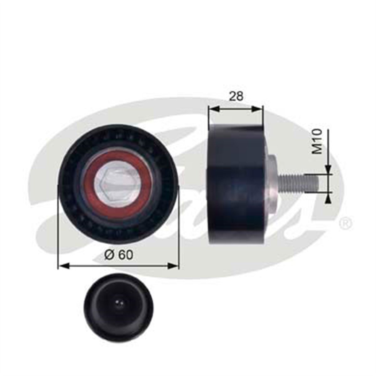 GATES T36384 - V Kayis Gergi Rulmani - Vw Touareg