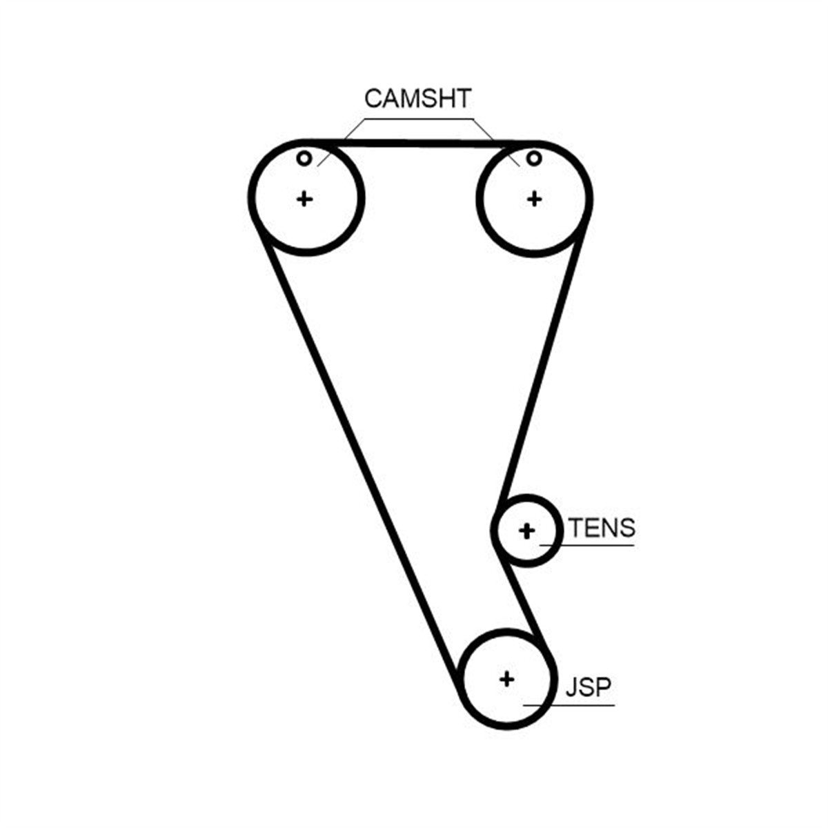GATES T363HOB - Triger Kayisi - Ford Transit V362/363