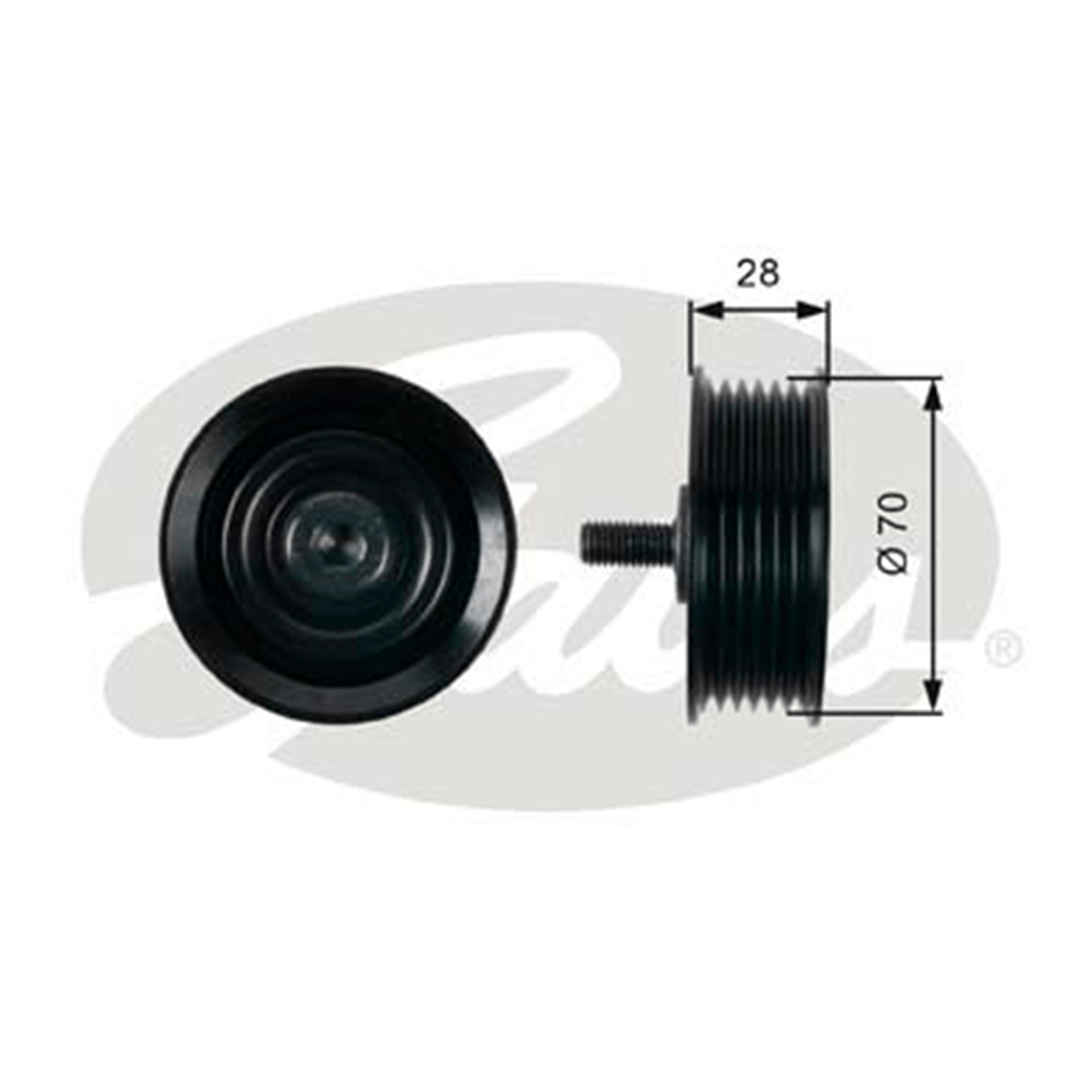 GATES T36410 - V Kayis Gergi Rulmani - Kore Ix35/tucson/santafe/sorento/sportage