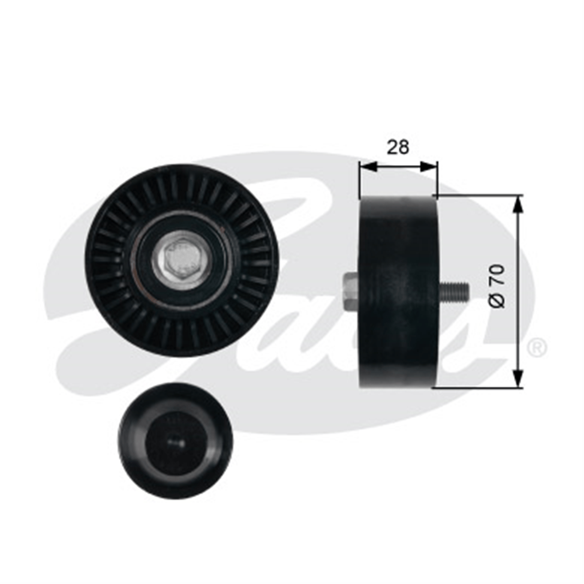 GATES T36430 - V Kayis Gergi Rulmani - Fiat Jeep Compass-chyresler-lancer