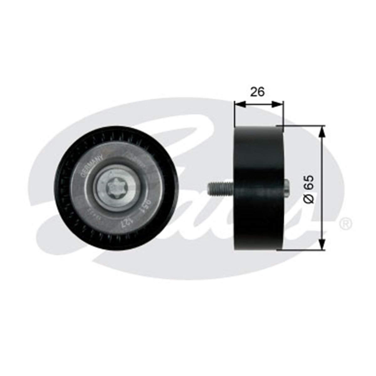 GATES T36437 - V Kayis Gergi Rulmani - Mercedes (w204)