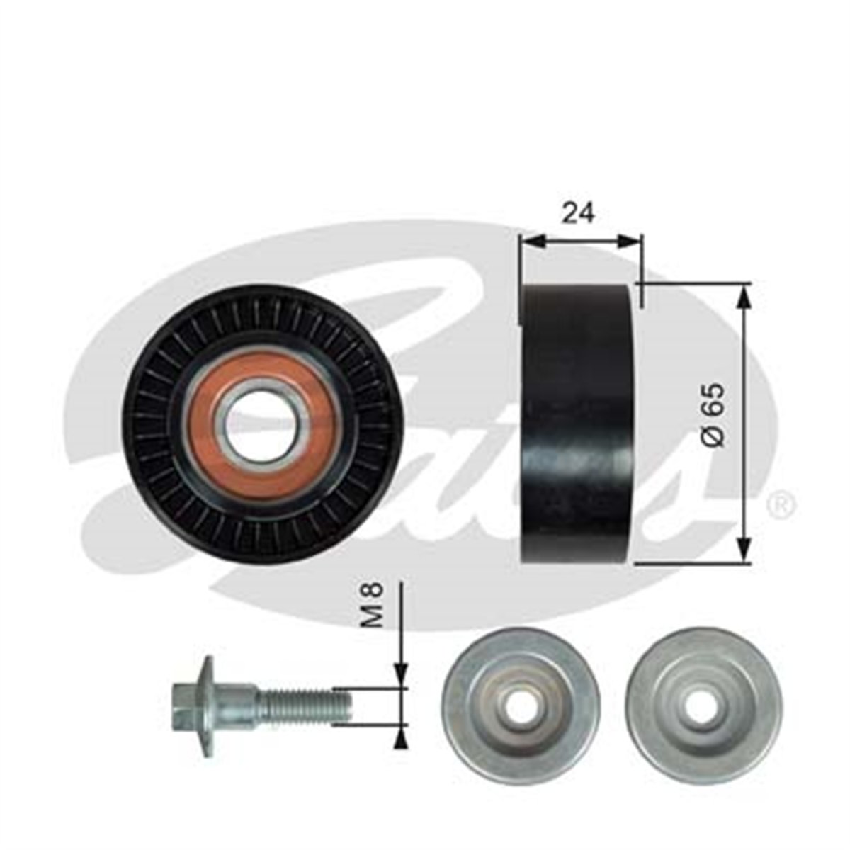 GATES T36493 - V Kayis Gergi Rulmani - Ford Focus/fiesta