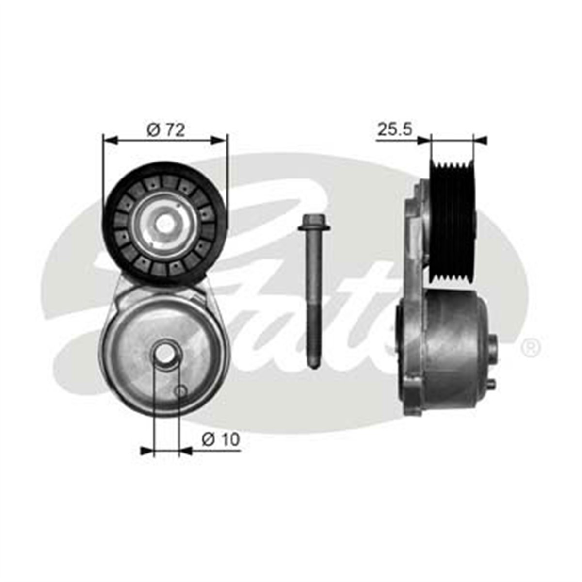 GATES T38103 - V Kayis Gergisi - Opel Blazer