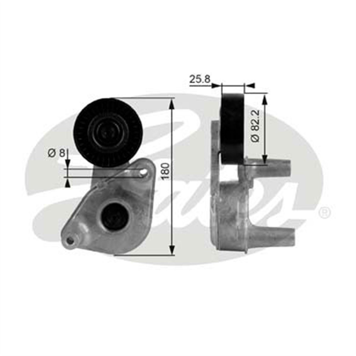 GATES T38149 - V Kayis Gergi Rulmani - Kore Santafe/sonata/trajet/tucson/sportage