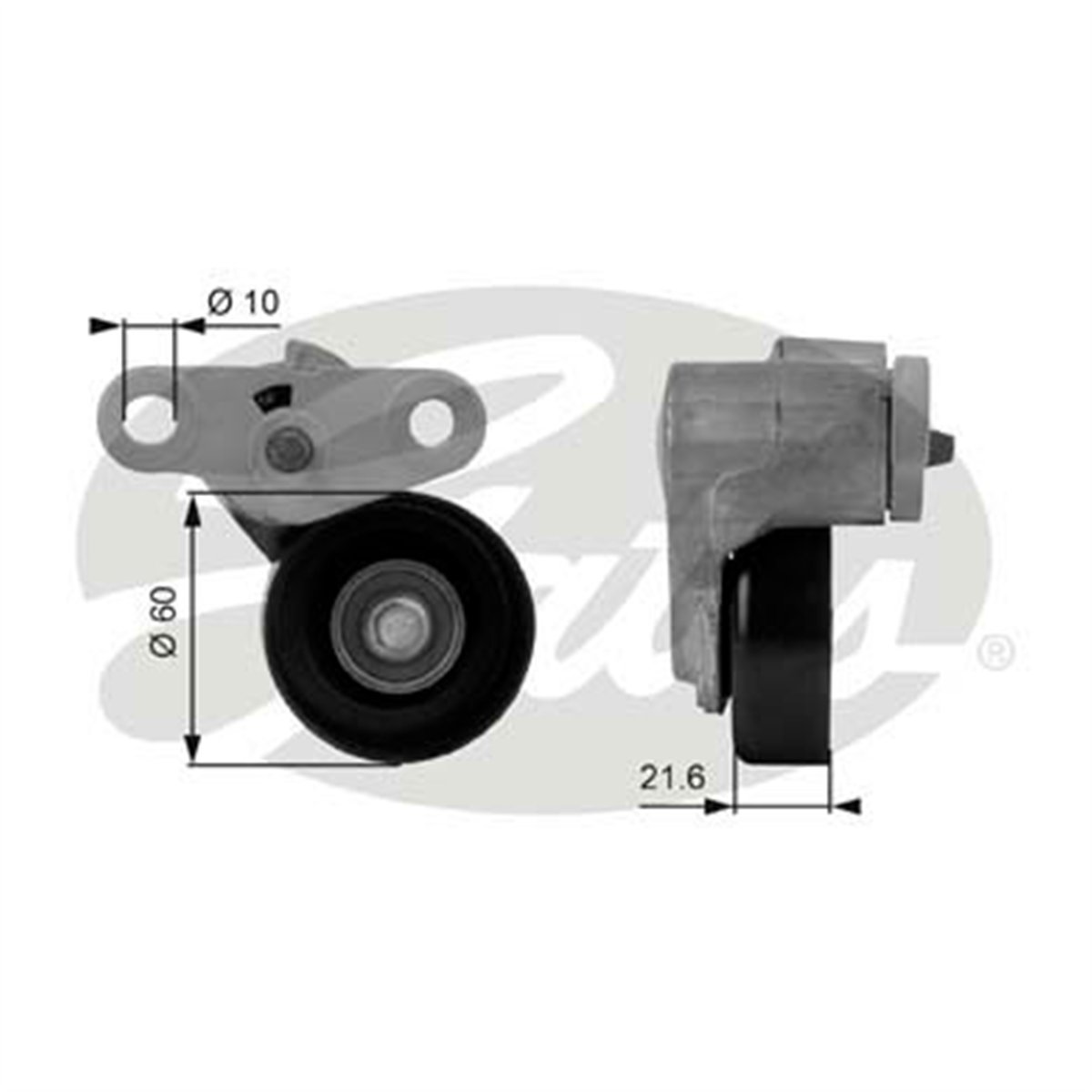 GATES T38159 - V Kayis Gergi Rulmani - Opel Escalade/hummer H2