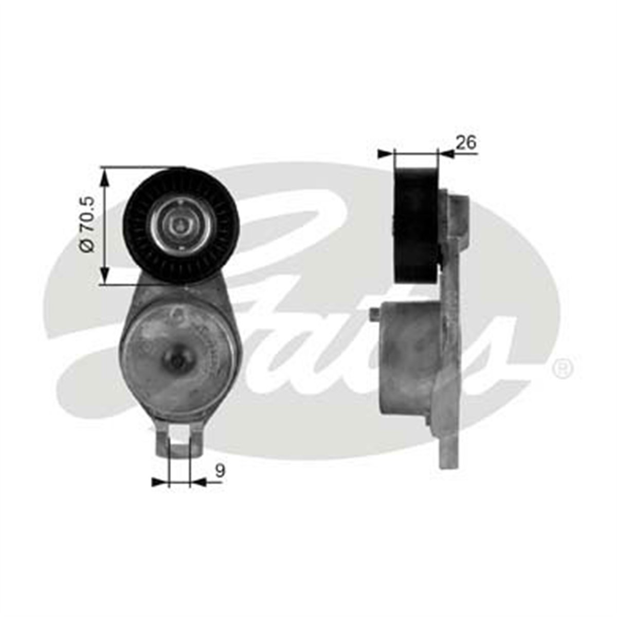 GATES T38185 - V Kayis Gergisi Komple - Fiat Jeep Cherokee-chreysler Voyager Iv