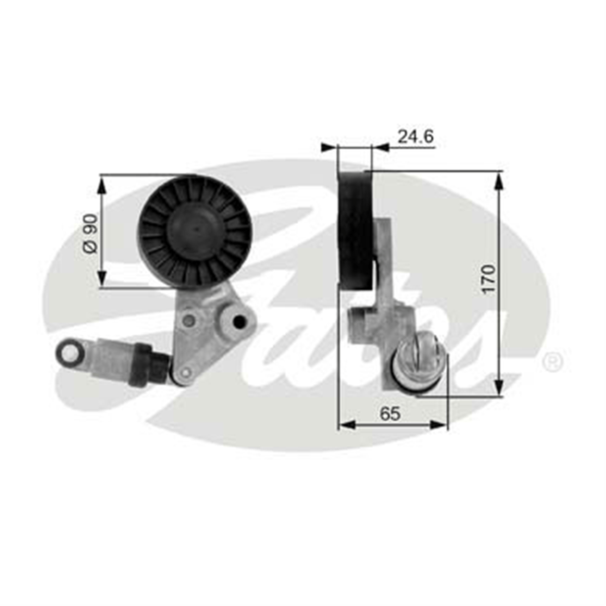 GATES T38239 - V Kayis Gergi Rulmani - Opel Astra G Vectra B Vectra C Omega B Frontera B