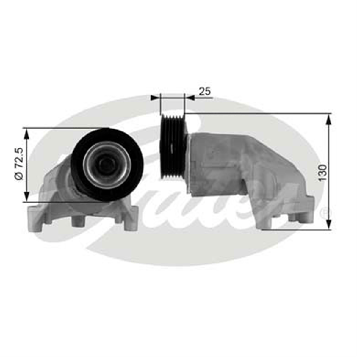 GATES T38272 - V Kayis Gergisi Komple - Ford Focus/fiesta