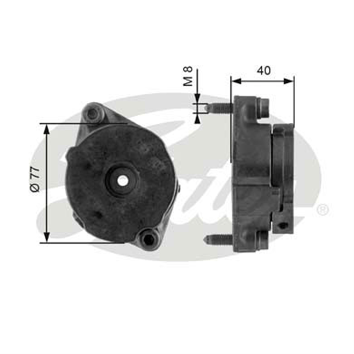 GATES T38345 - V Kayis Gergisi Komple - Vw Golf3-passat-caddy-t4