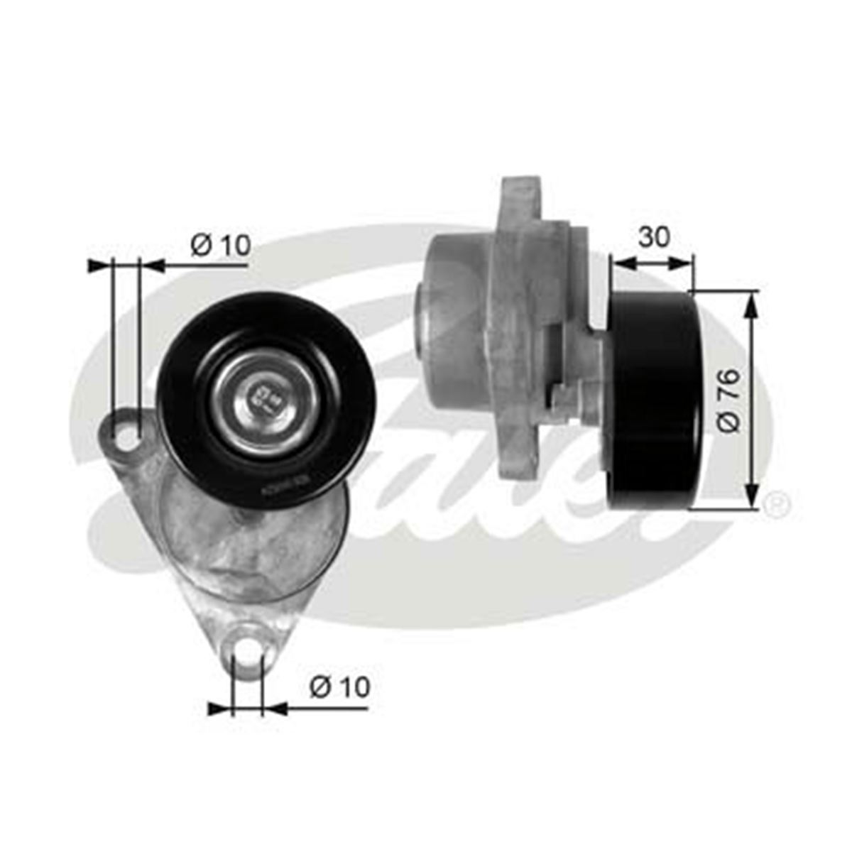 GATES T38376 - V Kayis Gergi Rulmani - Opel Kalos