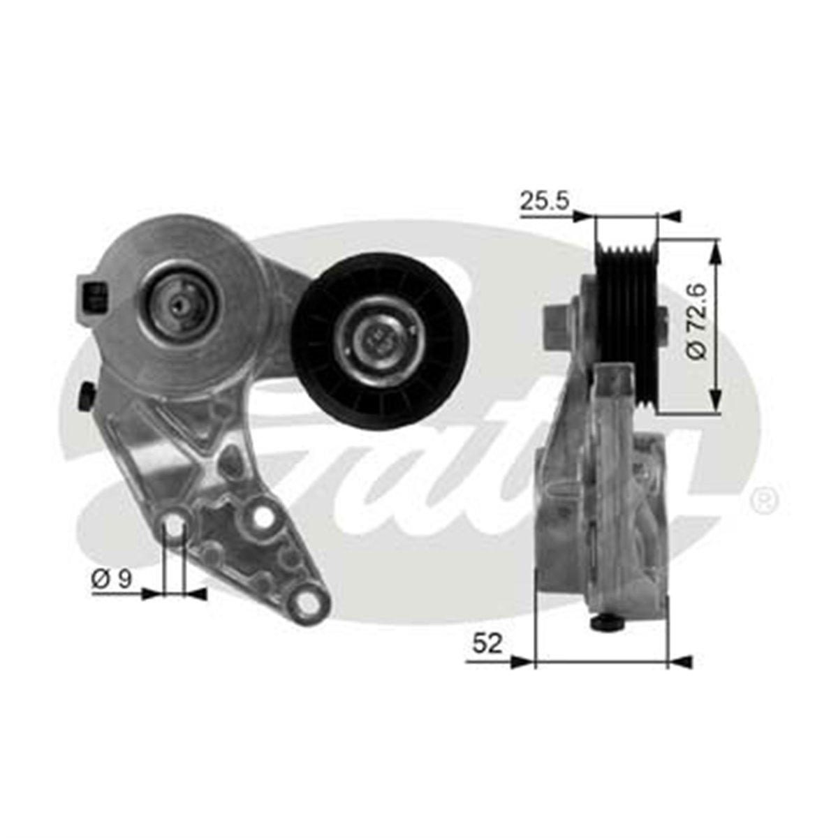 GATES T38377 - V Kayis Gergi Rulmani - Vw Golf4-bora