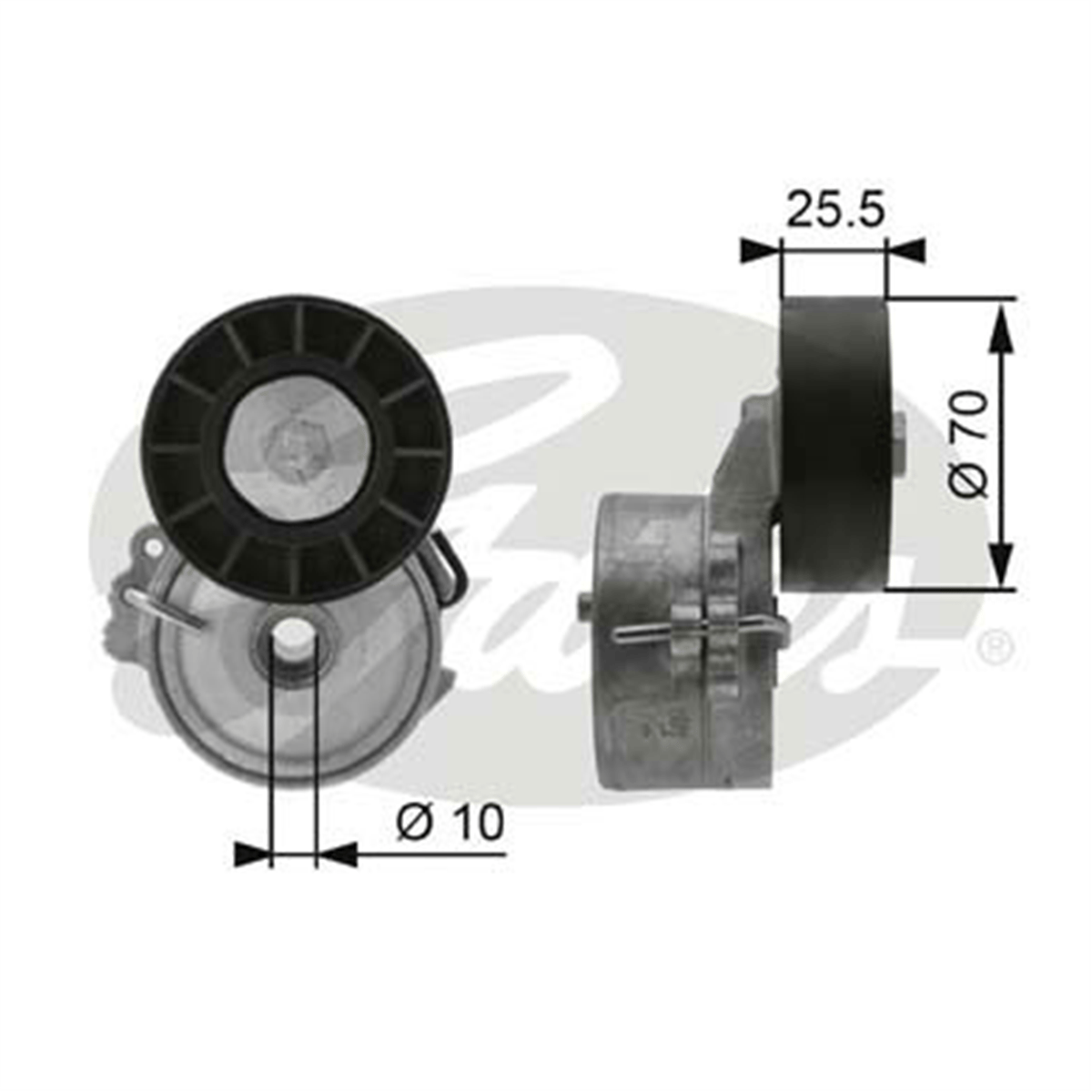 GATES T38392 - V Kayis Gergi Rulmani - Psa Focus/c-max/406/607/partner