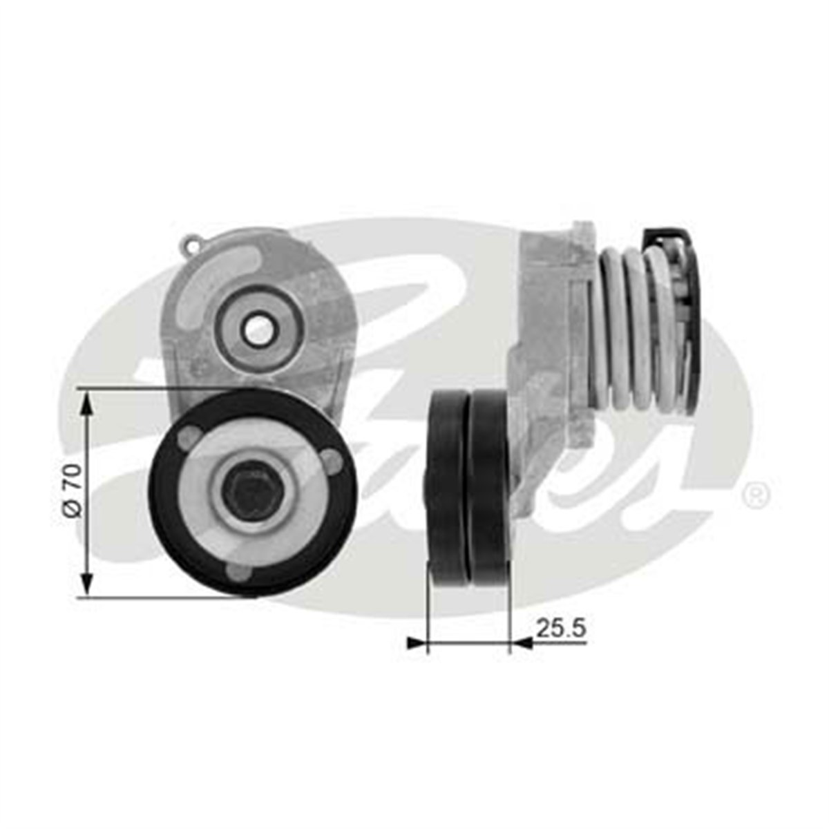 GATES T38432 - V Kayis Gergi Rulmani - Opel Corsa C Astra G Meriva A