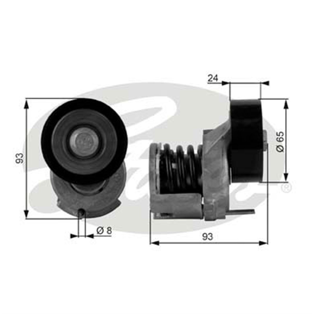 GATES T38439 - V Kayis Gergisi Komple - Vw Golf5-jetta-passat-tiguan-polo-a3