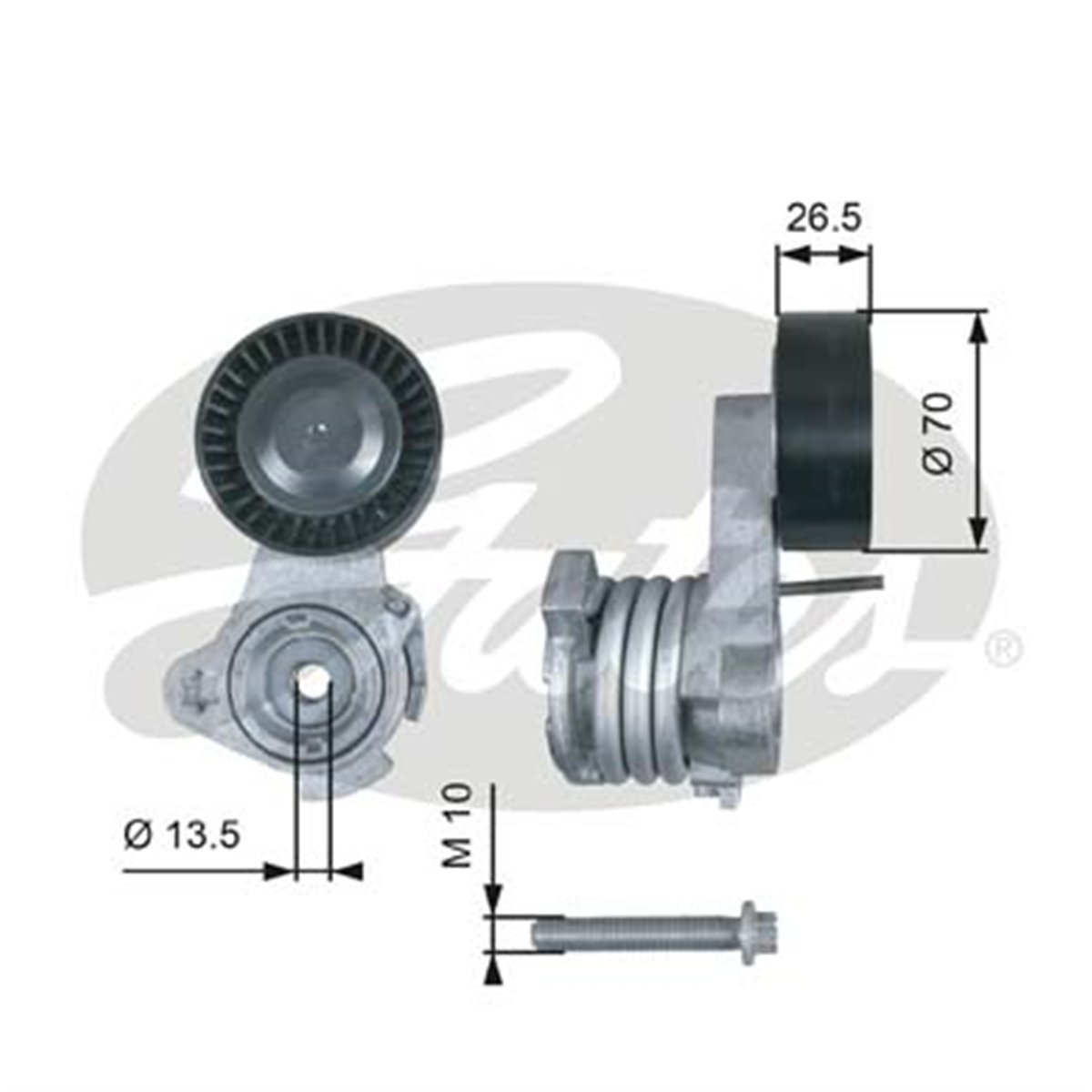 GATES T39112 - V Kayis Gergisi Komple - Bmw E81-e82-e87-e88-e90-e91-e92-e93-e60-e61-e63-e64-e65-e66-x1 E84-x3 E83-x5 E70