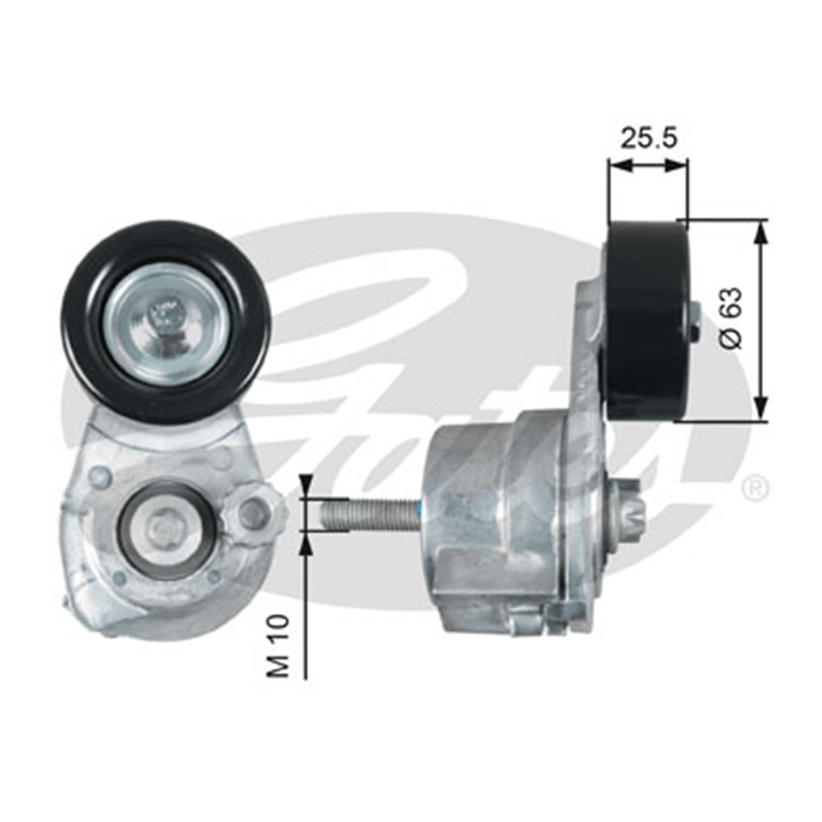 GATES T39160 - V Kayis Gergi Rulmani - Opel Aveo Kalos