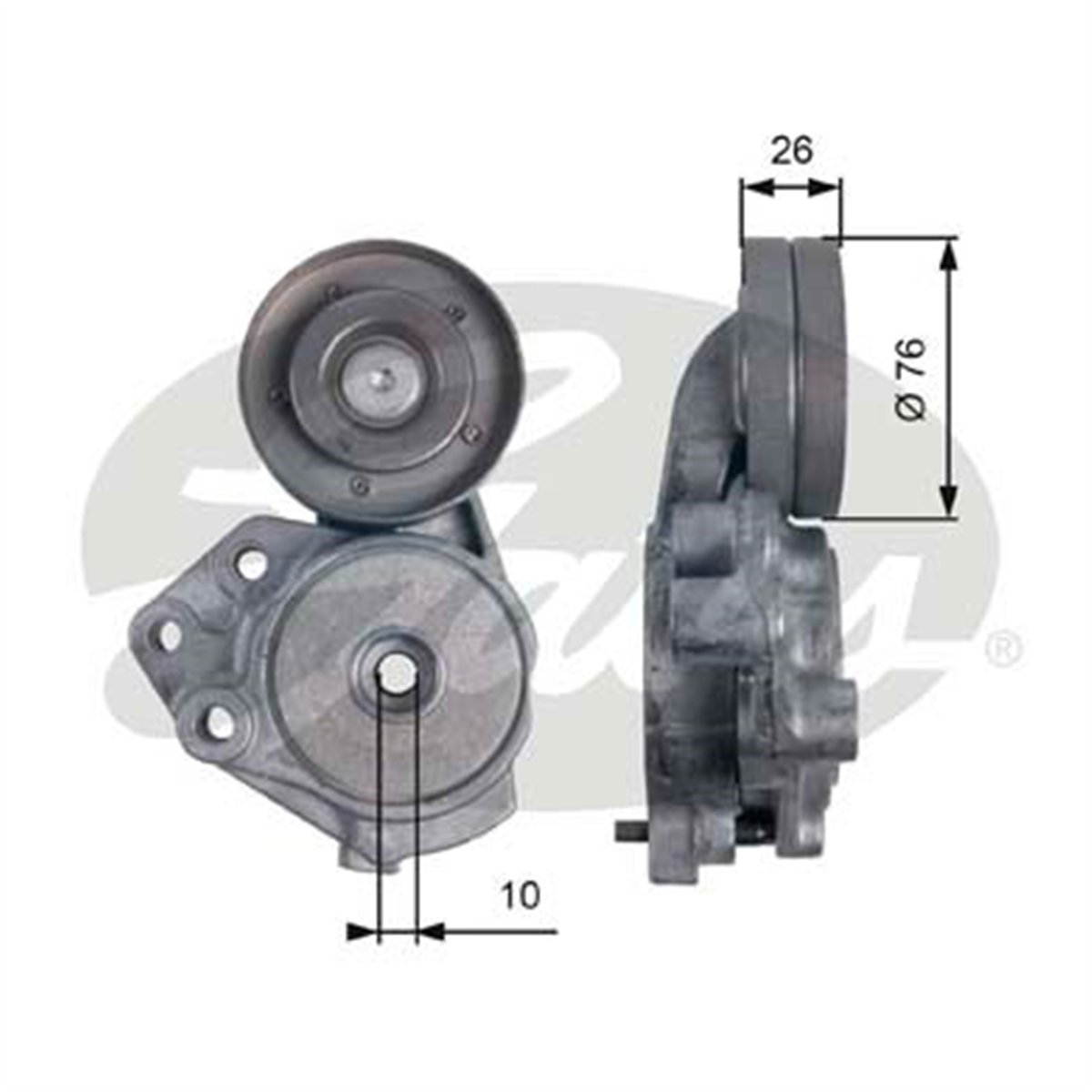 GATES T39173 - V Kayis Gergisi Komple - Vw Golf5-jetta-passat-tiguan-a3