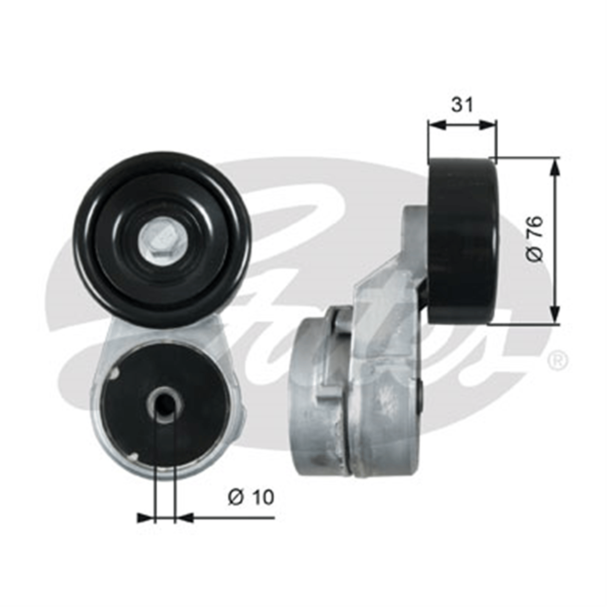 GATES T39210 - Eksantrik Gergi Rulmani - Kore Accent Blue/cerato