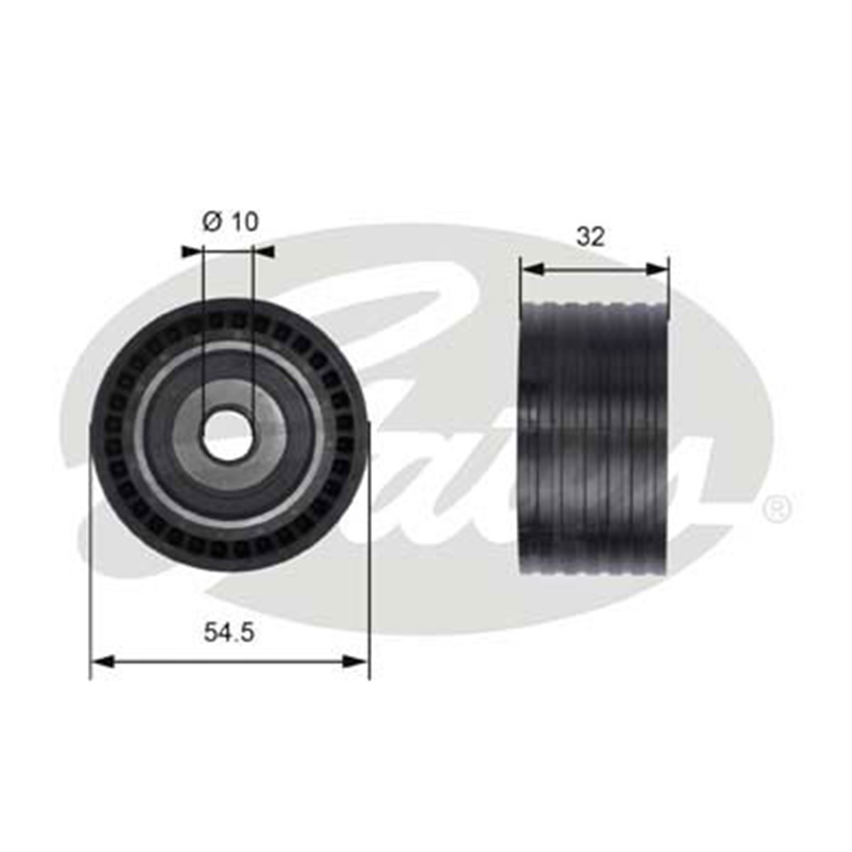 GATES T41237 - V Kayis Gergi Rulmani - Renault Megan I-ii/clio Ii/scenic Ii/laguna/logan