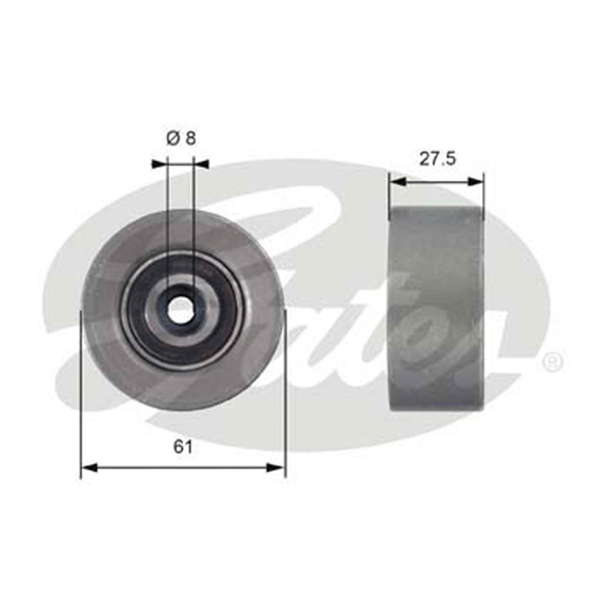 GATES T42151 - Triger Gergi Rulmani - Fiat Stilo/croma/alfa Romeo 159/opel