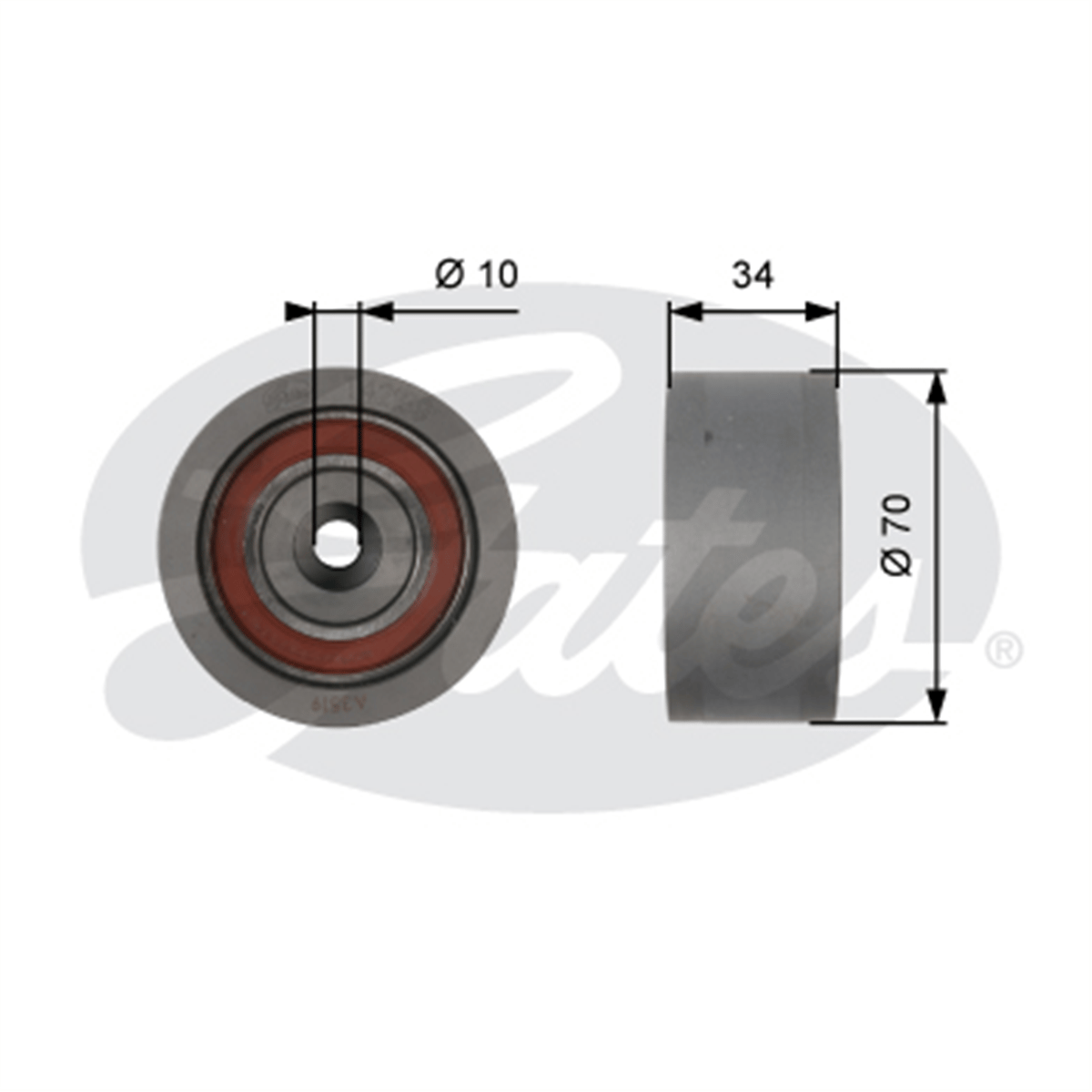 GATES T42159 - Eksantrik Gergi Rulmani - Vw Passat-a4-a6