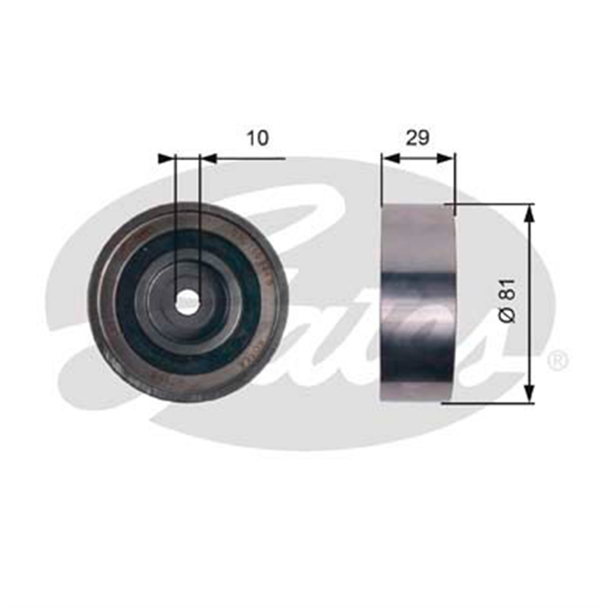 GATES T42305 - Eksantrik Gergi Rulmani - Vw Polo-caddy-t5-passat-crafter