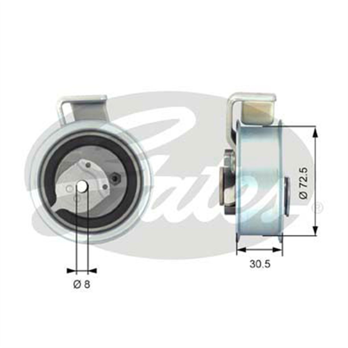 GATES T43018 - Eksantrik Gergi Rulmani - Vw Passat-a4