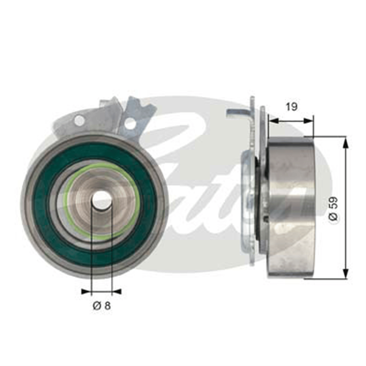 GATES T43038 - Eksantrik Gergi Rulmani - Opel Astra F Corsa B Vectra A Kalos Aveo