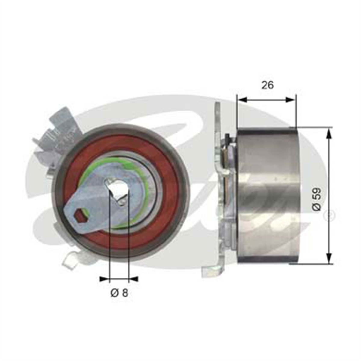 GATES T43040 - Eksantrik Gergi Rulmani - Opel Astra F-g Vectra A-b Omega B Ep¦ca