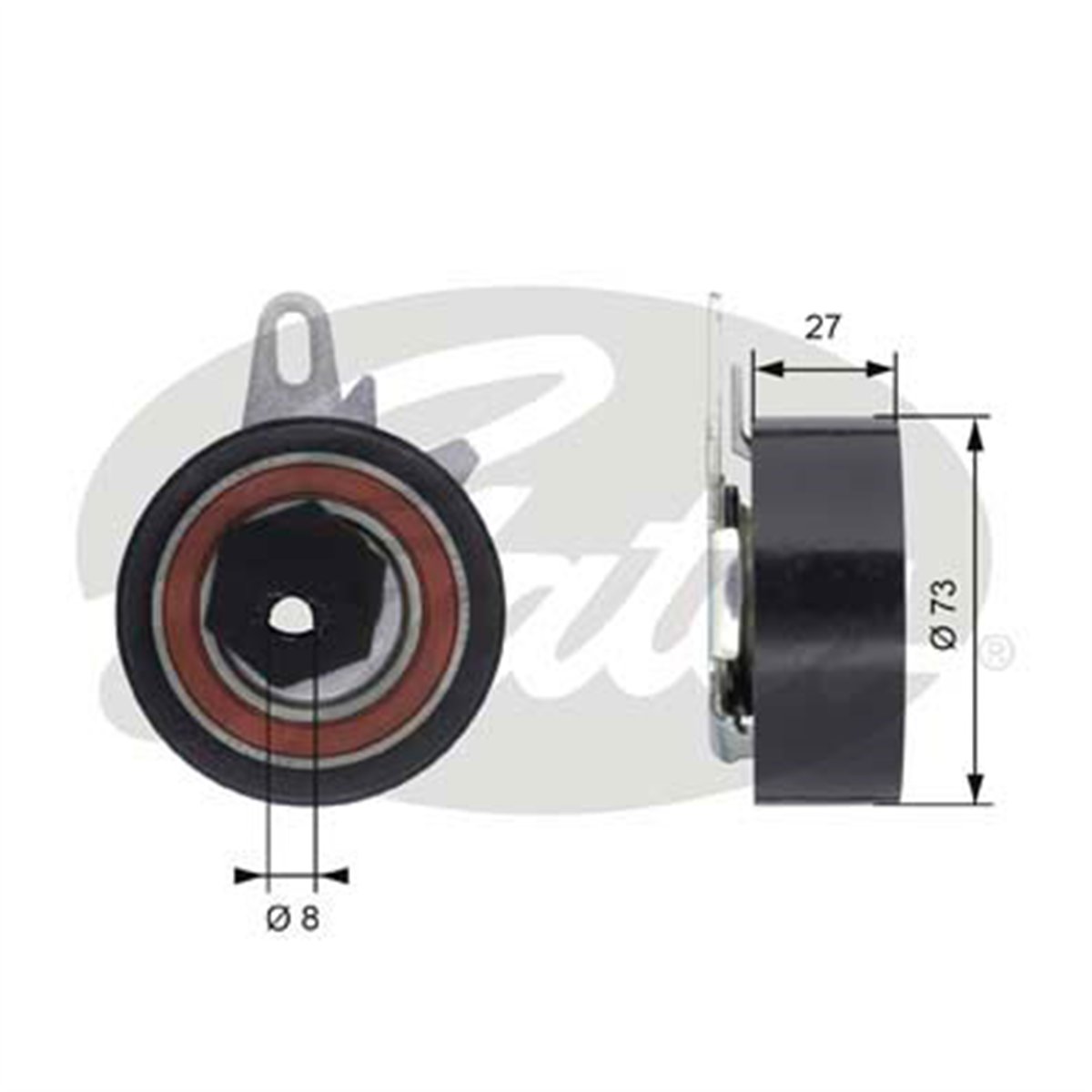 GATES T43067 - Eksantrik Gergi Rulmani - Vw Crafter