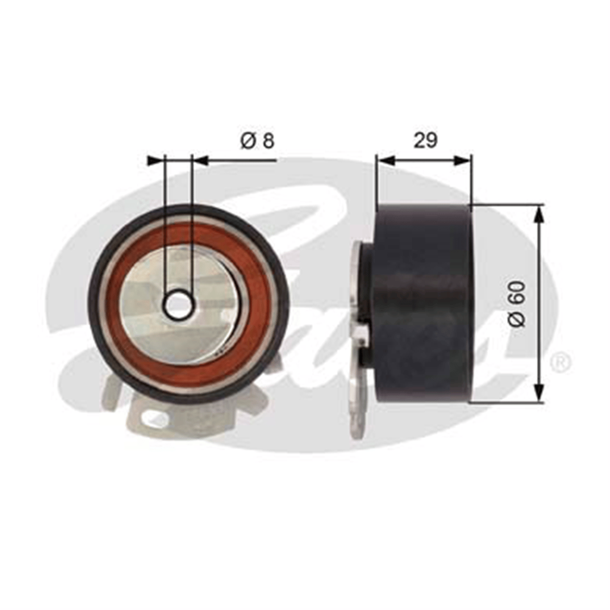 GATES T43068 - Eksantrik Gergi Rulmani - Fiat Palio/marea