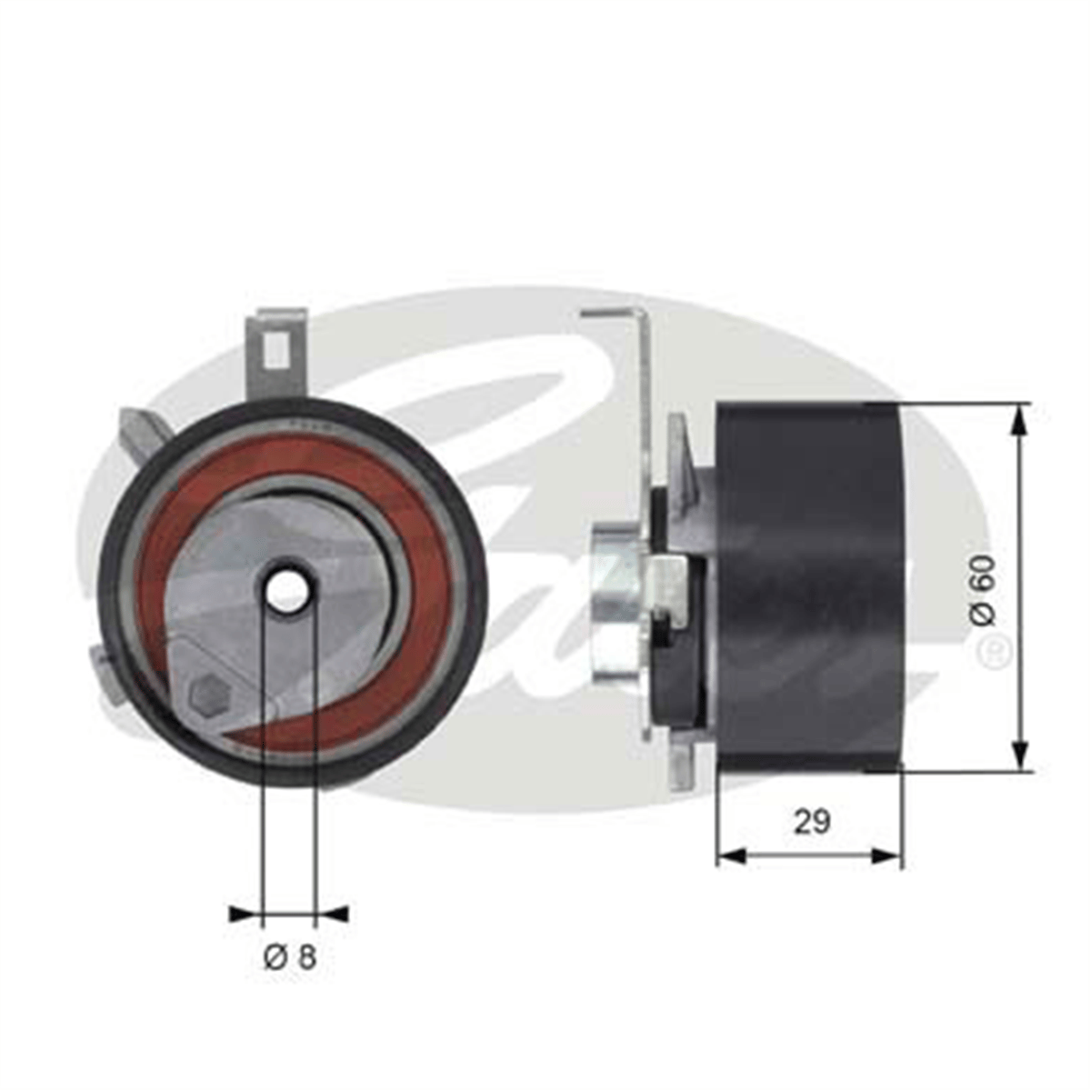 GATES T43115 - Eksantrik Gergi Rulmani - Ford Focus/mondeo