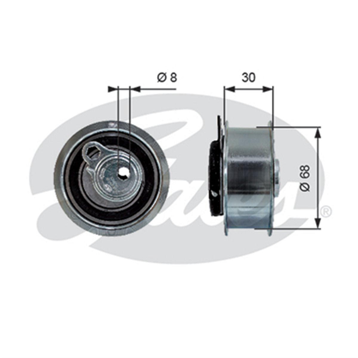 GATES T43219 - Eksantrik Gergi Rulmani - Vw Polo-golf6-jetta-passat-t5-crafter-amarok-a3-a4-leon
