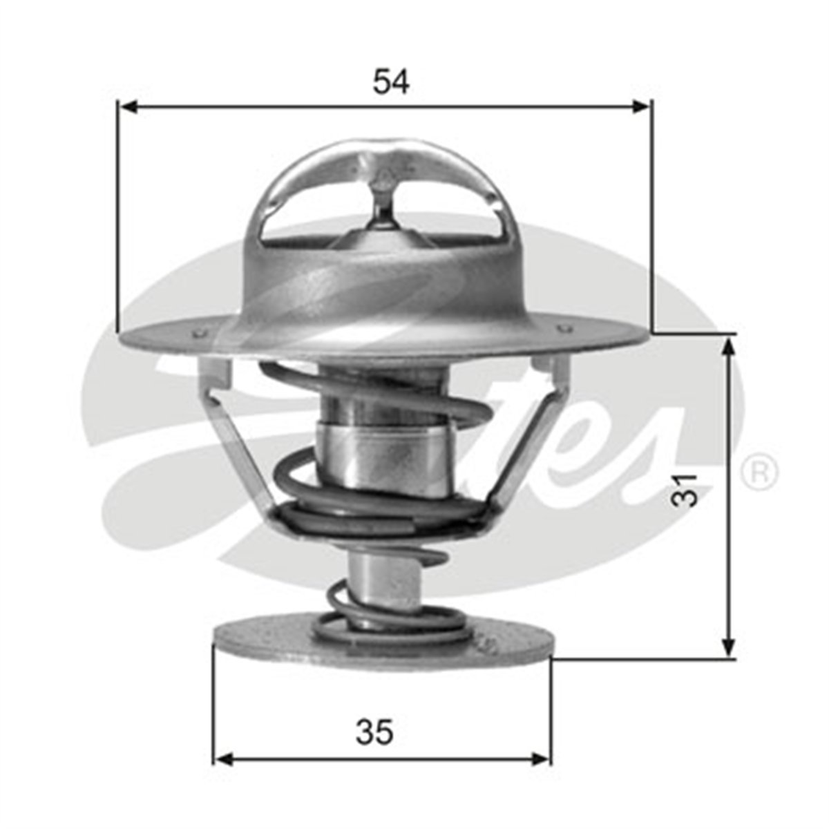 GATES TH00682G1 - Termostat - Vw Golf4-bora-passat-caddy-t4-polo Classic