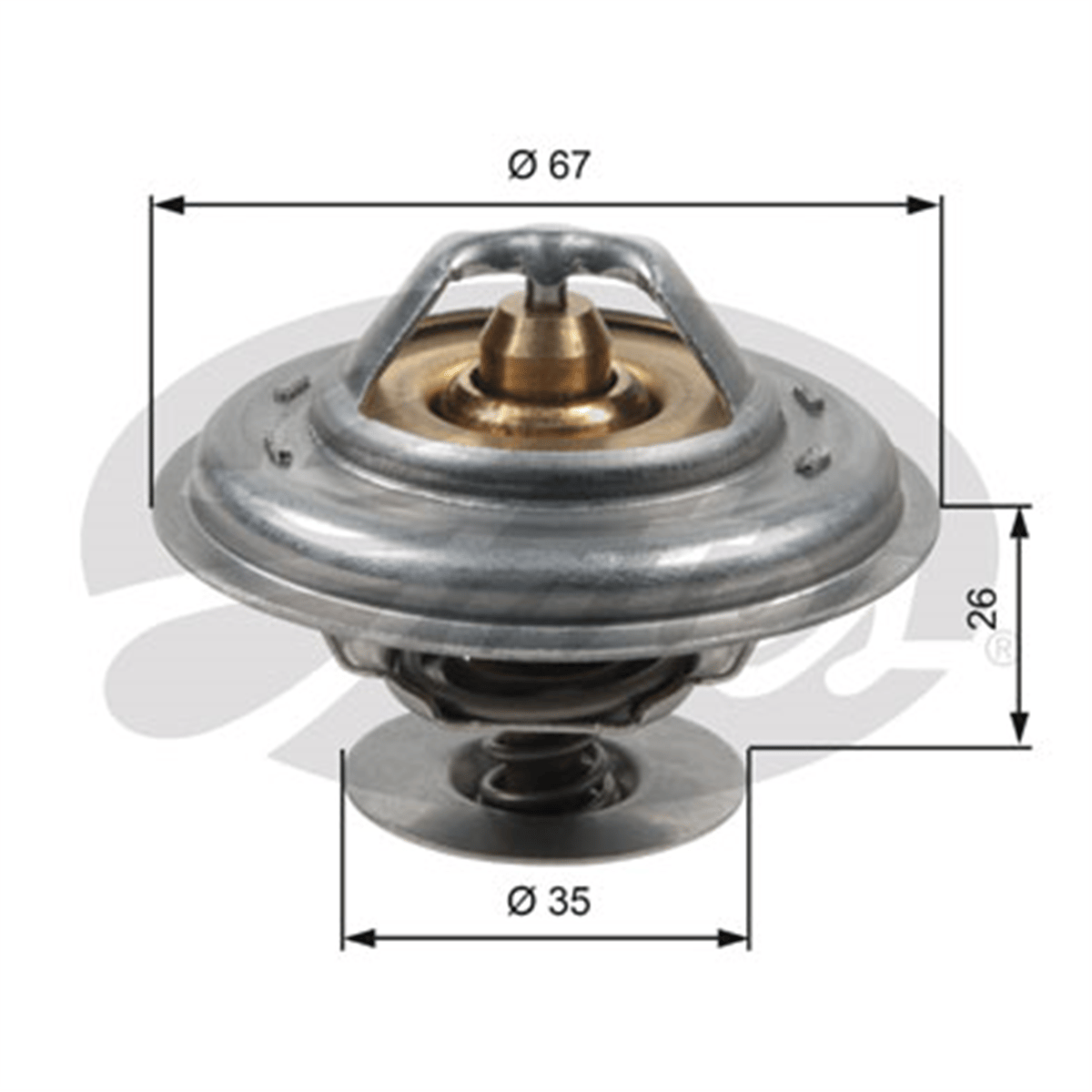 GATES TH13287G1 - Termostat - Vw T4-lt-crafter