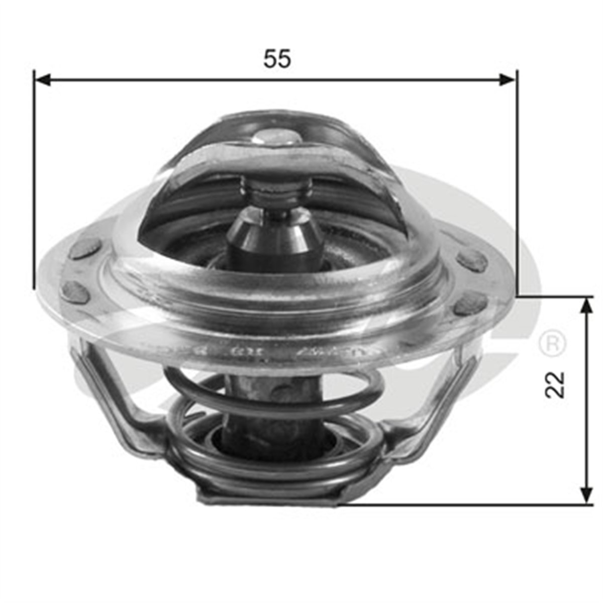 GATES TH13783G1 - Termostat - Fiat Ducato I-boxer I-306-xantia