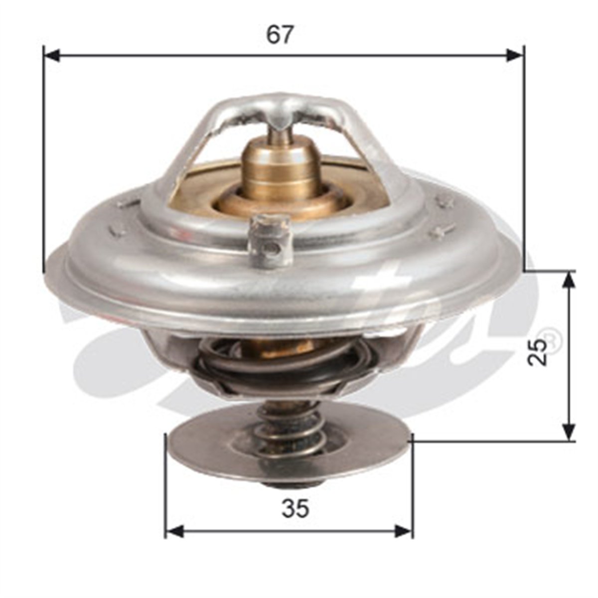 GATES TH14387G1 - Termostat - Vw Passat-a4-a6