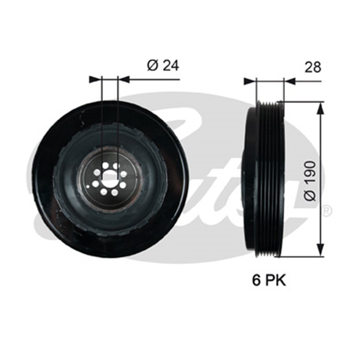 GATES TVD1133 - Krank Kasnagi - Vw Touareg-q7-a6