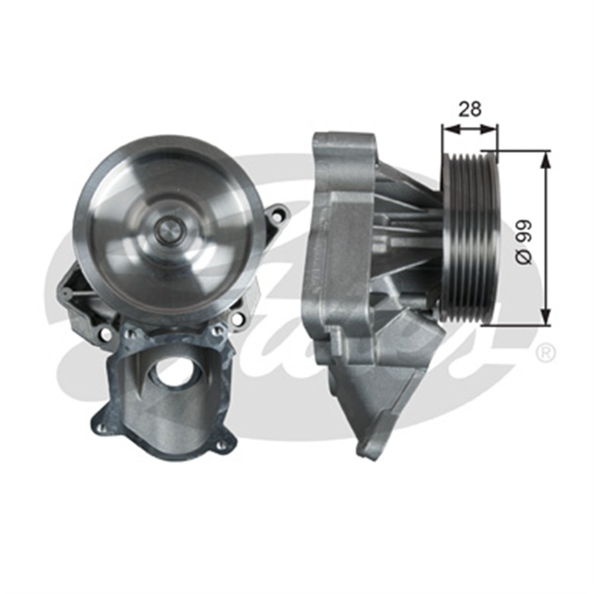 GATES WP0125 - Devirdaim - Bmw E87-e90-e91-e92-e93-e60-e61-e63-e64-x3 E83 Lci-x5 E70-x6 E71