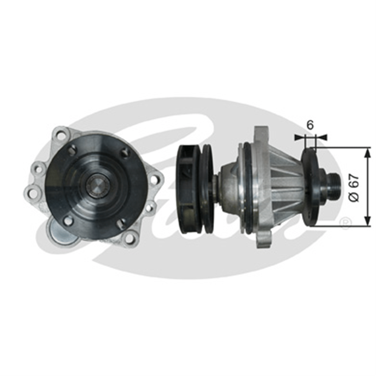 GATES WP0141 - Devirdaim - Bmw E34-e36-e46-e39-e38-e60-e61-e65-e66-x3 E83-x5 E53-z3 E36-z4 E85
