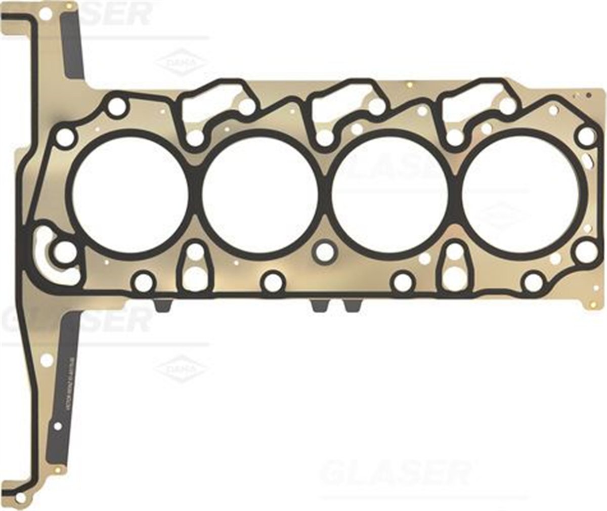 GLASER H40731-00 - Silindir Kapak Contasi - Ford Transit V-347/362/3