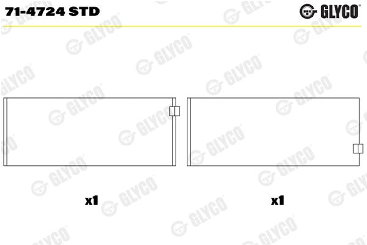 GLYCO STD - Kol Yatak - Mercedes W204-212 Sprt.vito