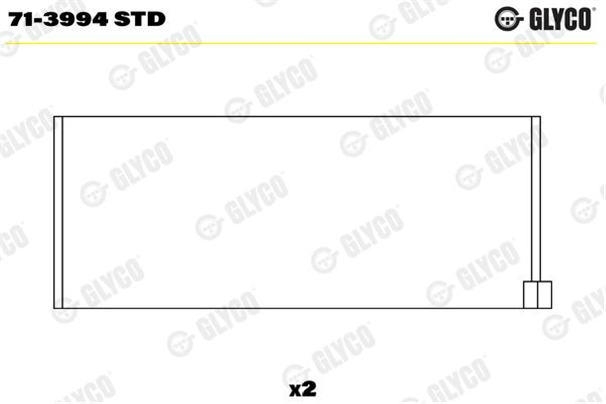 GLYCO STD - Kol Yatak - Opel Vectra C Zafira B Astra H Doblo Ii Bravo Ii Croma