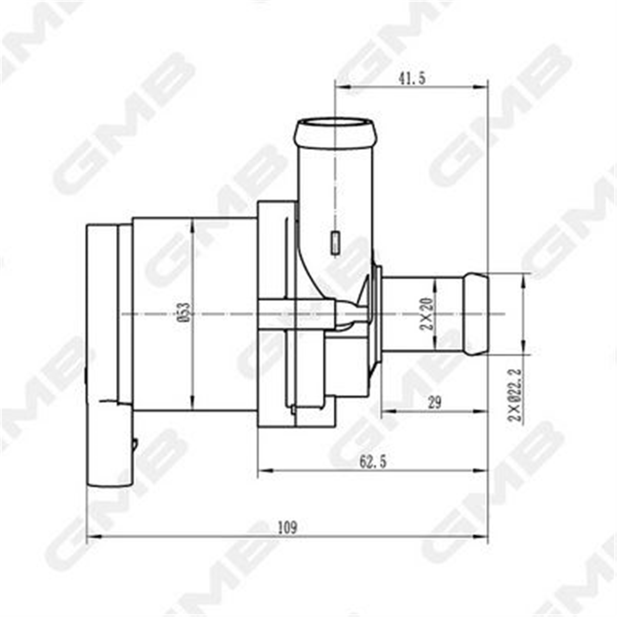 GMB GEW-VW002 - Ilave Su Pompasi - Vw T5
