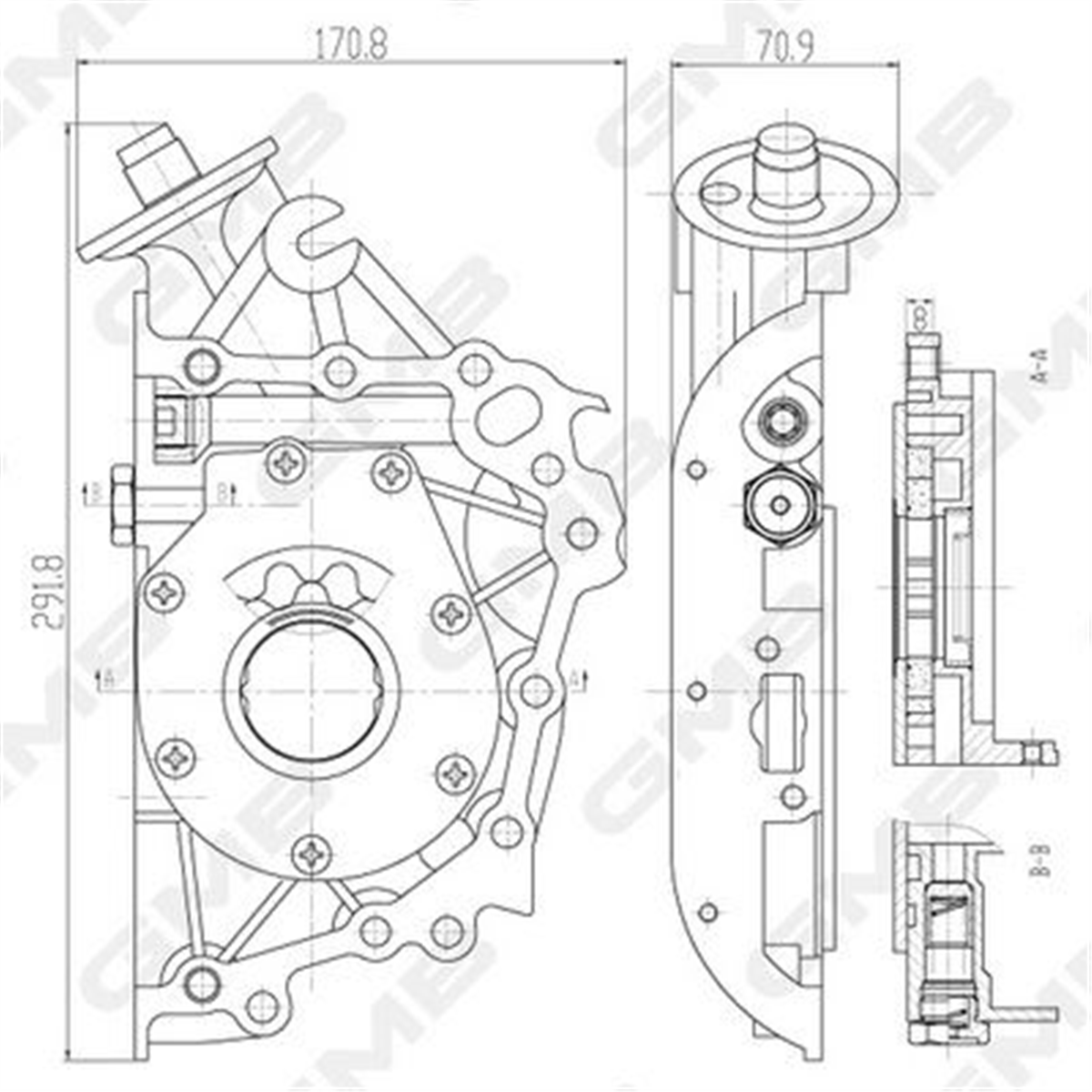 GMB GOAS-07A - Yag Pompasi - Kore Elantra/tucson/trajet/matrix/cerato