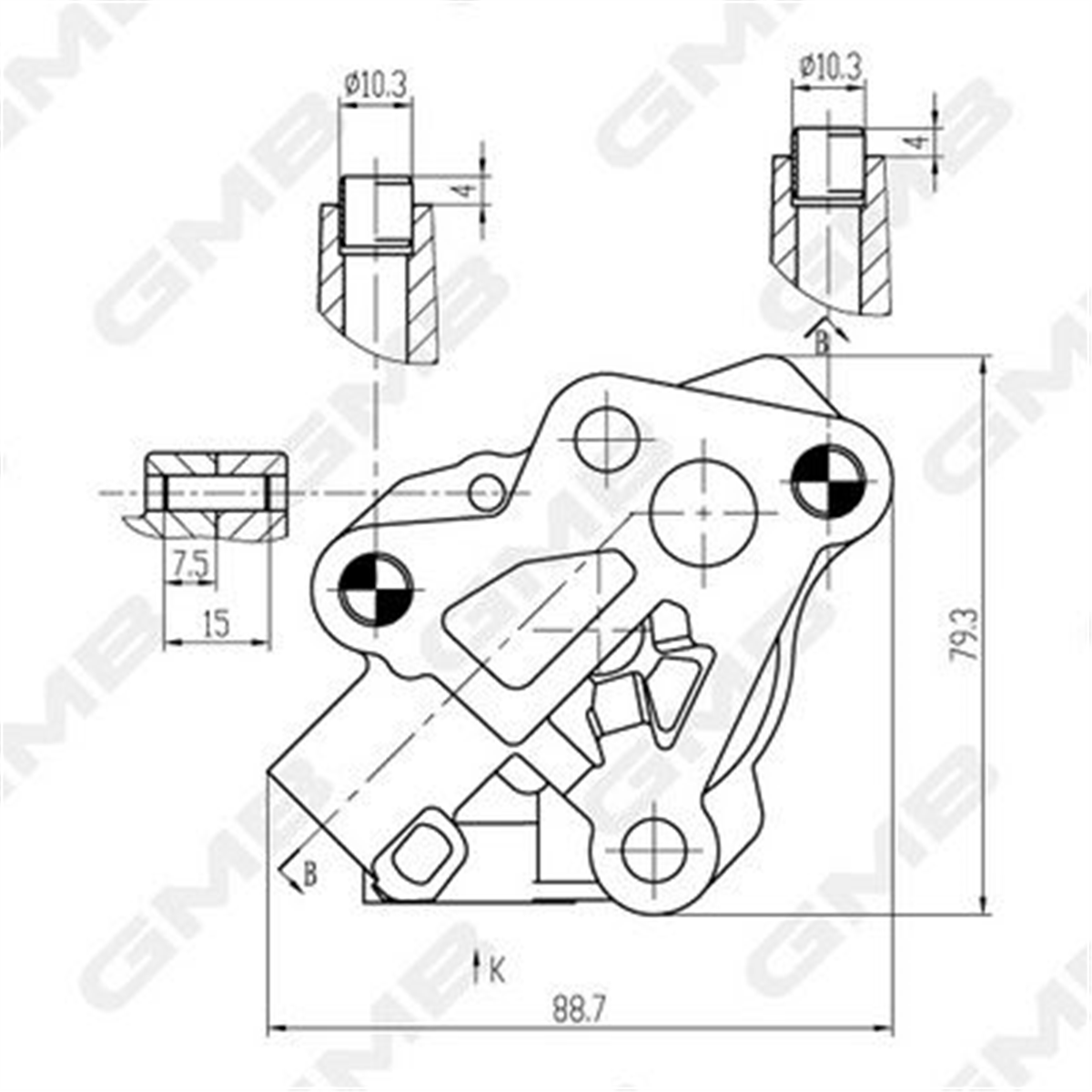 GMB GOAS-103A - Yag Pompasi - Ford Focus Mondeo C-max