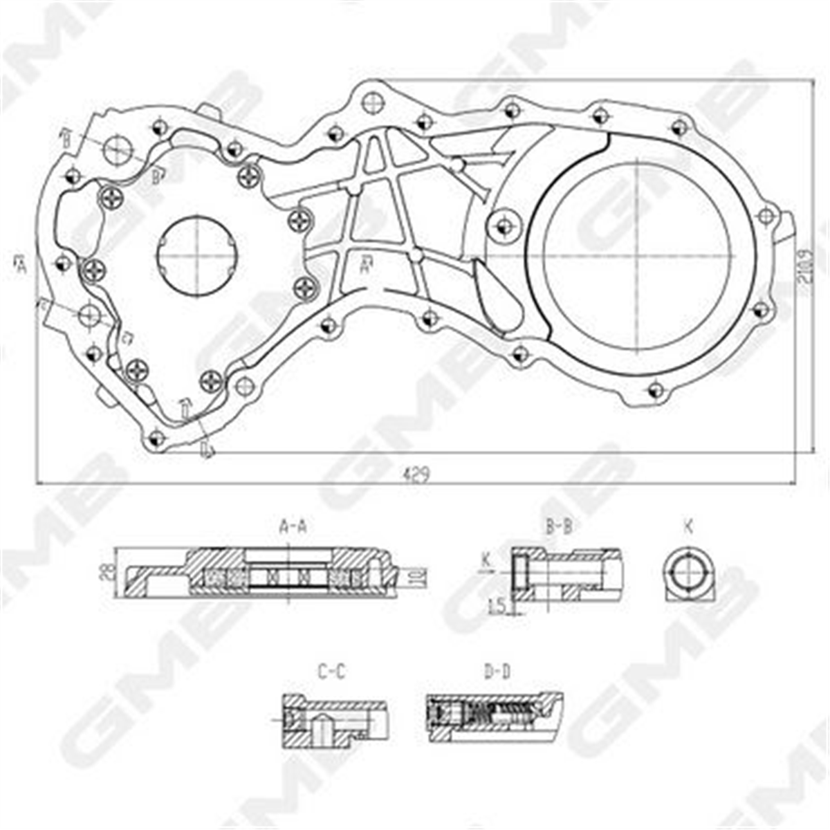 GMB GOAS-105A - Yag Pompasi - Ford Focus/connect