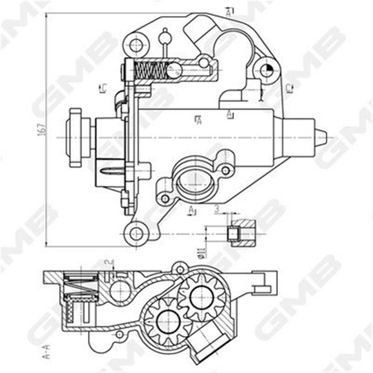 GMB GOAS-77A - Yag Pompasi - Vw A3-a4-a6