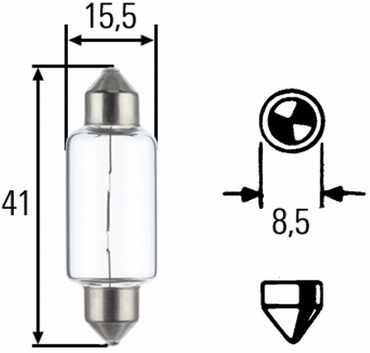 HELLA 091-261 - Ampül - Uni Bm