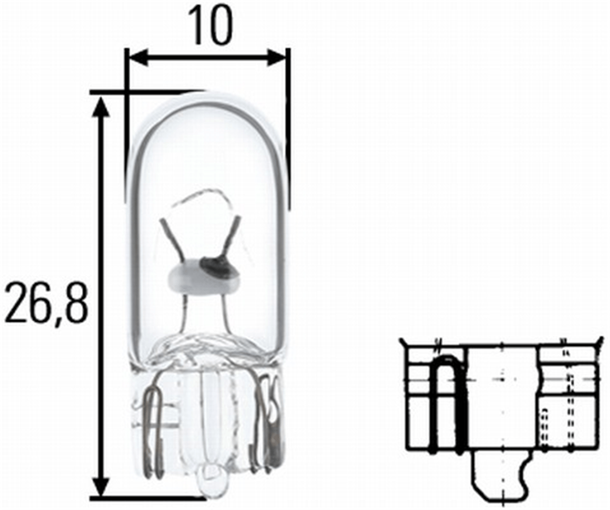 HELLA 594-241 - Ampul - Av Vario Damperli Araç 612 D (668.331, 668.332)